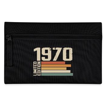 1970er Jahre Vintage - Retro 1970er Jahre Geburtstagsgeschenk - Federtasche - Schwarz - Vorne