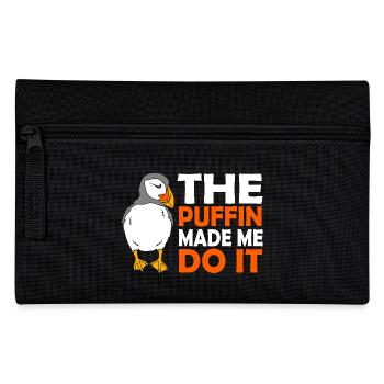 Papageientaucher Puffin - Federtasche - Schwarz - Vorne