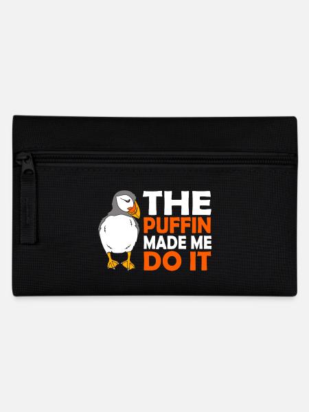 Papageientaucher Puffin - Federtasche - Schwarz