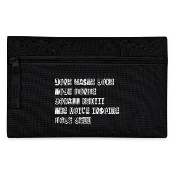 JONE WASTE YORE TOYE MONME YORALL REDIII THE VOICE - Federtasche - Schwarz - Vorne
