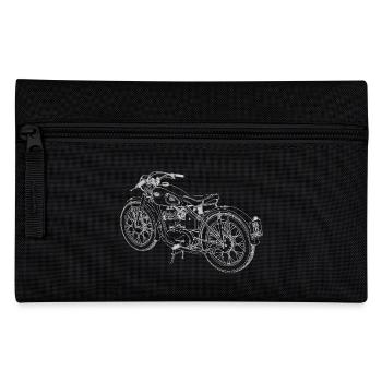 Motorrad Skizze - Federtasche - Schwarz - Vorne