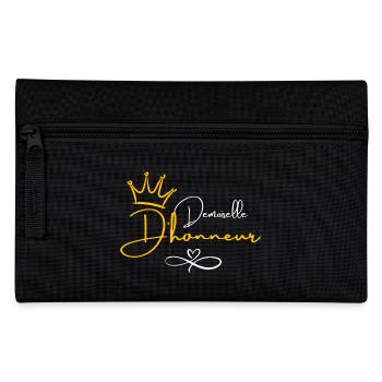 Bridesmaid Crown - Bride Gift - Pencil Case - black - Front