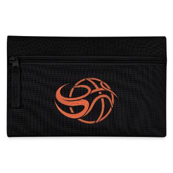 Abstrakter Basketball - Federtasche - Schwarz - Vorne