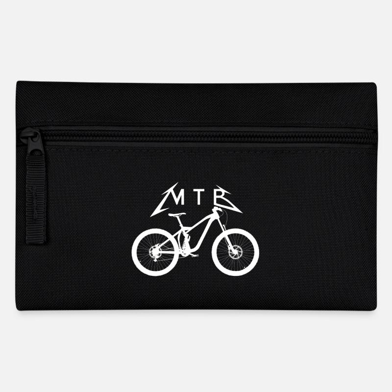 MTB Metal Mountain Bike Offroad Bicycle Fully - Pencil Case - black
