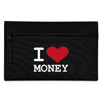 i love money white - Federtasche - Schwarz - Vorne
