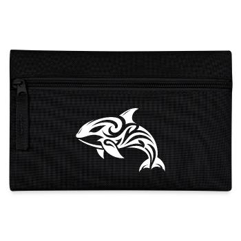 Style de tatouage tribal Orca élégant et élégant - Trousse - noir - Devant