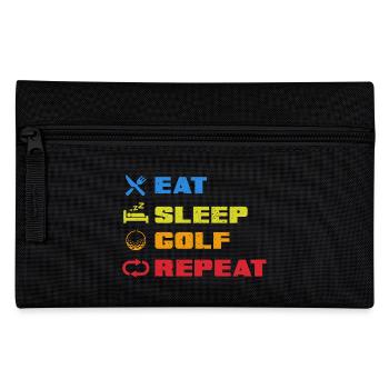 Golfeur Golf Cadeau Club de Golf Dicton - Trousse - noir - Devant