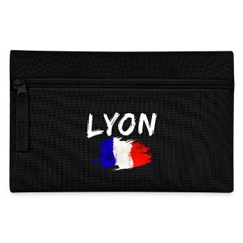 Lyon France Ville Drapeau Lyon - Trousse - noir - Devant