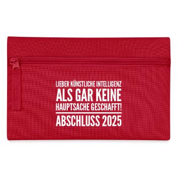 Abi Shirt 25 - Federtasche - Rot - Vorne