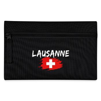 Lausanne Suisse Drapeau - Trousse - noir - Devant