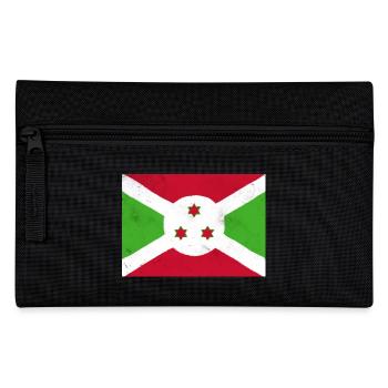 Flag of Burundi - Pencil Case - black - Front