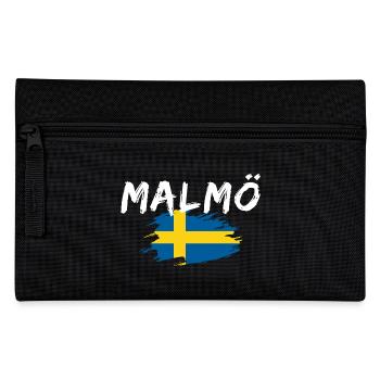 Malmö Flag Sweden - Pencil Case - black - Front