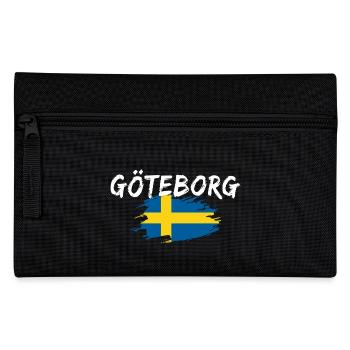 Gothenburg Flag Sweden - Pencil Case - black - Front