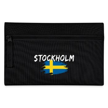 Stockholm Flagge Schweden - Federtasche - Schwarz - Vorne