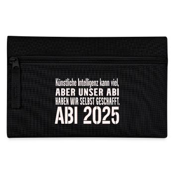 Abi KI Spruch 2025 - Federtasche - Schwarz - Vorne