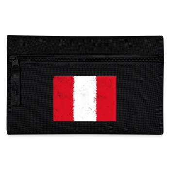 Flag of Peru - Pencil Case - black - Front