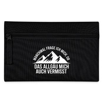 I wonder if the Allgäu misses me! - Pencil Case - black - Front