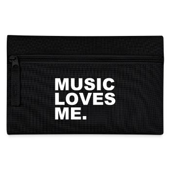 Music Loves Me - Musik liebt mich - Federtasche - Schwarz - Vorne