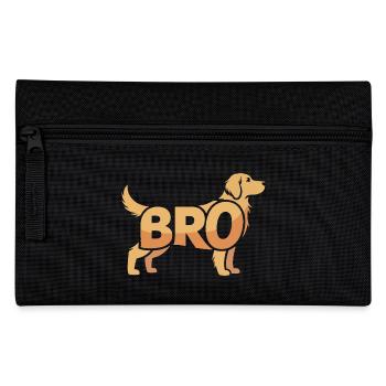 Bro Dog - Logo d’animal de compagnie cool - Trousse - noir - Devant