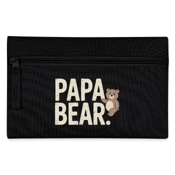 Papa Bear – Un design amusant pour les pères - Trousse - noir - Devant