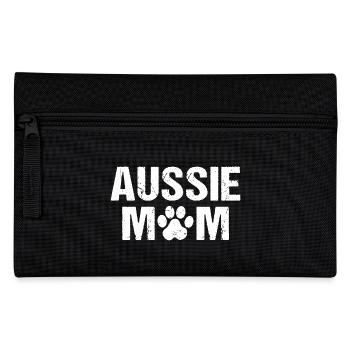 Aussie Mom Australian Shepherd - Pencil Case - black - Front