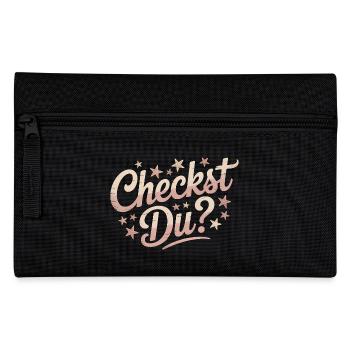 Checkst Du - Funny Memes - Federtasche - Schwarz - Vorne
