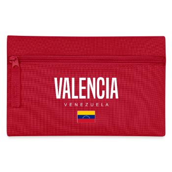 Valencia, Venezuela - Pencil Case - red - Front