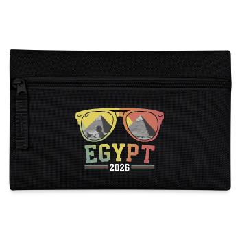 Egypt Vacation 2026 Pyramids - Pencil Case - black - Front