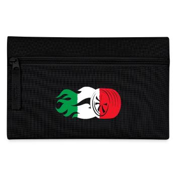 Italy Motorsport Flag - Pencil Case - black - Front