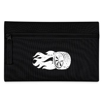Burning Tire Flames Motorsport - Pencil Case - black - Front