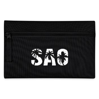 Sao Beach Palmen - Federtasche - Schwarz - Vorne