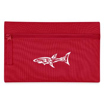 Shark w - Pencil Case - red - Front
