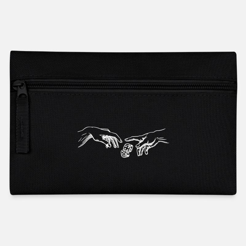 Würfeln Die Erschaffung Adams Würfel Spieler - Federtasche - Schwarz