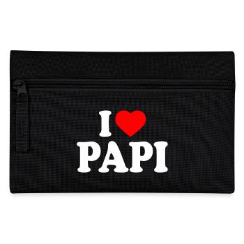 I love papi - Trousse - noir - Devant
