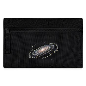 Galaxy Hanfblatt Spirale - Cannabis - Weed - Federtasche - Schwarz - Vorne