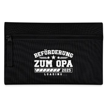 Beförderung zum Opa 2025 loading - Federtasche - Schwarz - Vorne