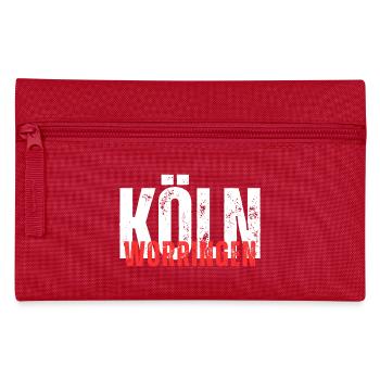 Worringen weiß rot - Federtasche - Rot - Vorne