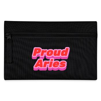 Proud Aries - stolzer Widder - Federtasche - Schwarz - Vorne