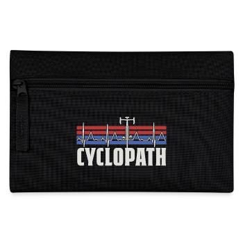 CYCLOPATH GRAVEL RENNRAD RADSPORT SPRUCH FAHRRAD - Federtasche - Schwarz - Vorne
