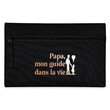 papa père papou humour blague cadeau 3 - Trousse - noir - Devant