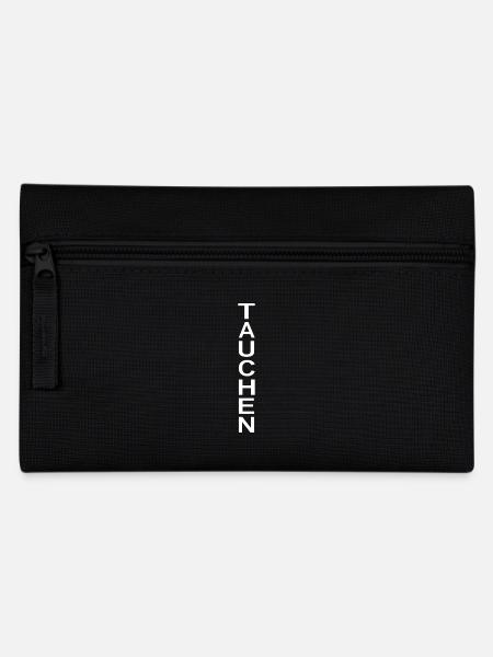 Tauchen Schrift Geschenk - Federtasche - Schwarz