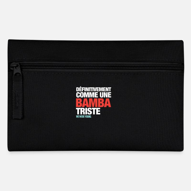 T-Shirt col rond "Bamba Triste" - Trousse - noir