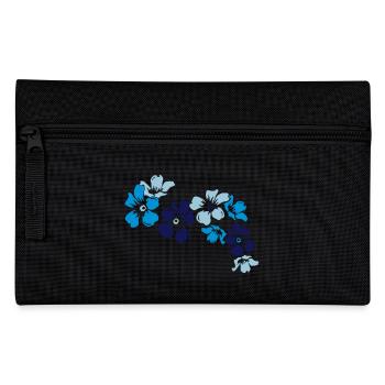 blumen - Federtasche - Schwarz - Vorne