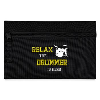 Relax Drummer - Federtasche - Schwarz - Vorne