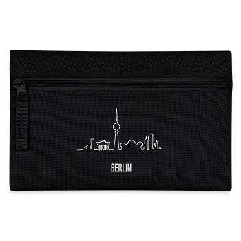 Berlin Skyline Hand Drawn - Federtasche - Schwarz - Vorne
