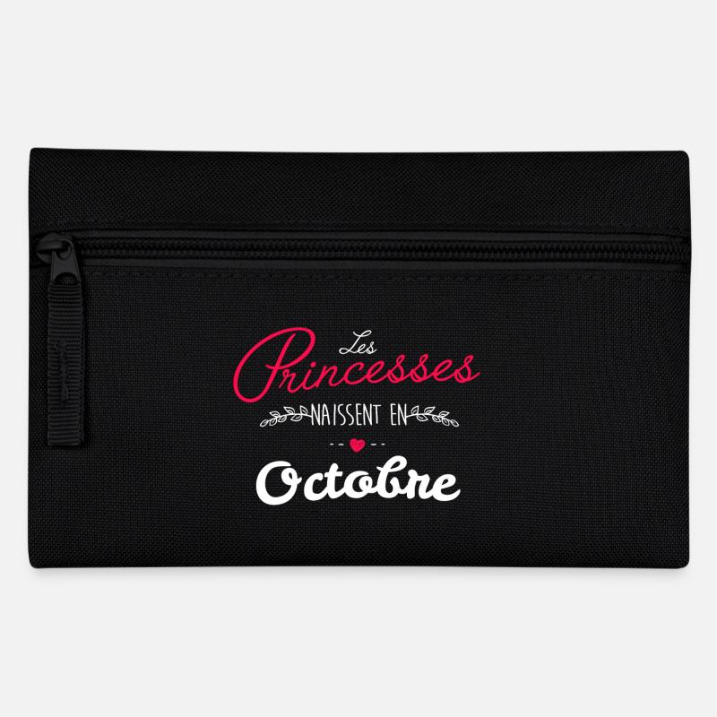les Princesse naissent en d'octobre - Trousse - noir