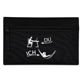 Vous et moi: hamac prend ses fonctions (blanc) - Trousse - noir - Devant
