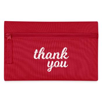 Einfach danke | Thank you | Dankeschön - Federtasche - Rot - Vorne