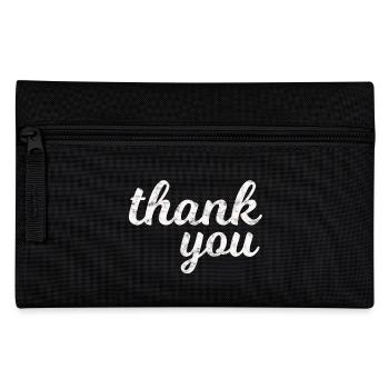 Einfach danke | Thank you | Dankeschön - Federtasche - Schwarz - Vorne
