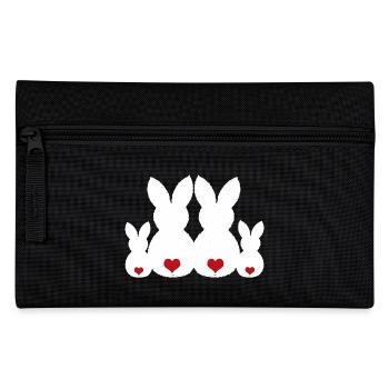 Lapin famille Lapin Lapin de Pâques Pâques Pâques présente - Trousse - noir - Devant